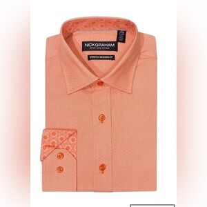 Nick Graham KALEIDOSCOPE STAR DRESS SHIRT 32-33 / 16-16.5